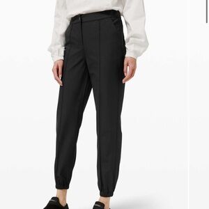 Lululemon Pants Women 31 Jogger Warpstreme High Rise 7/8 Black On the Move B11